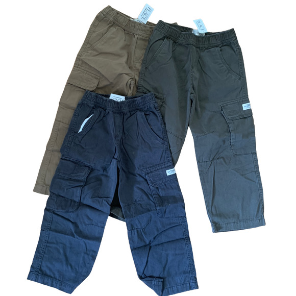 The Children's Place Kids Cargo Pants - Brown, Gray, and Black - Picture 1 of 4